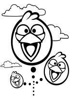 kolorowanki Angry Birds i Bad Piggies z gry dla dzieci,  malowanka do wydruku numer  31